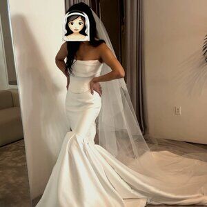 Chosen by KYHA, Sheath Veil in Bright Ivory - 290 CM